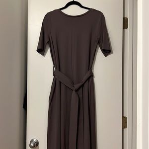 COS Plum Cotton Spandex TShirt Dress